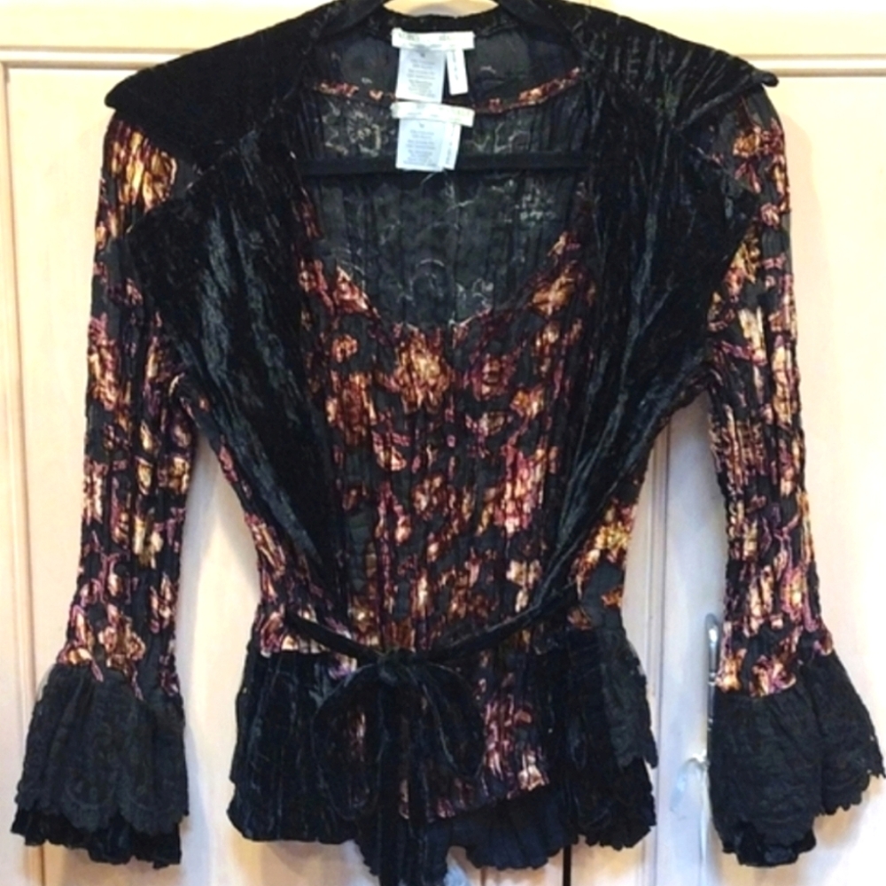 🔥Alberto Makali Whimsigoth 2 Pc. Witchy Jacket & Tank Top